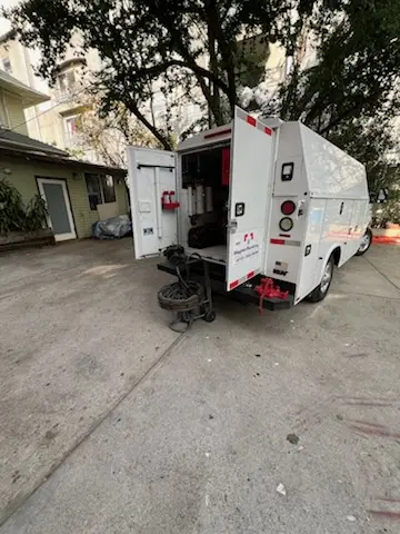 Magnet Plumbing service vehicle on-site for Faucet Repair in Stoneman